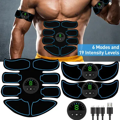 EMS Abdominal Muscle Toning Trainer ABS Stimulator Toner Fitness Binder Gym Belt • $19.99