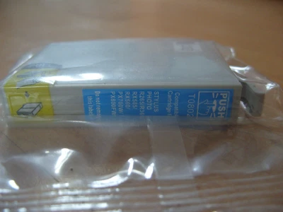 £1 • Buy Cyan 0802 Ink Cartridge For Epson Stylus Photo R265 R285 R360 RX560 Printer