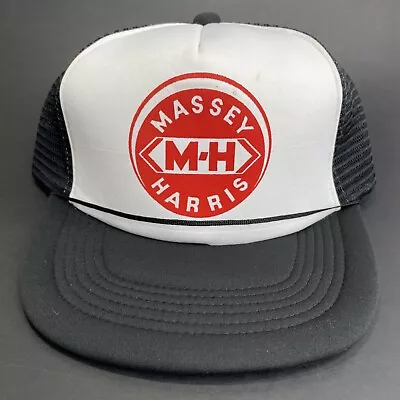 Vintage 1980's Massey-Harris Tractors Massey Ferguson Snapback Mesh Trucker Hat • $3.99