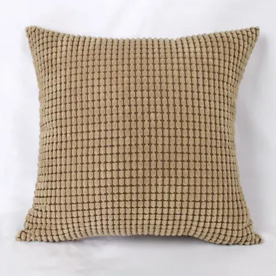 12-28 Inch Corduroy Plush Jumbo Cord Large Cushion Cover Pillow Case Home Decor • £11.49