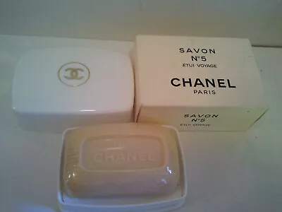 Vintage Chanel No5 Savon Perfumed Soap 75g With Case Women's Fragrance • $79