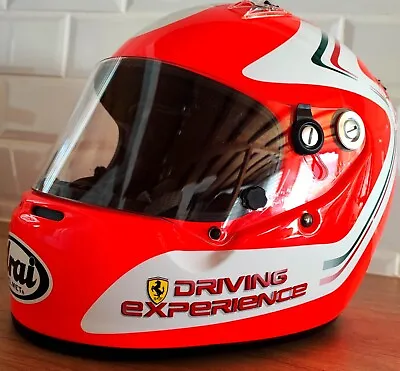 F1 Scuderia Ferrari Driving Experience 1:1 Arai Gp-5x Helmet  With Bag • $1499