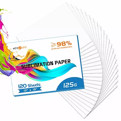 120Sh 13”x19” Sublimation Paper Iron On Heat Press Transfer Paper Print T-shirt • $29.89