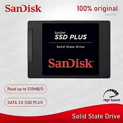 Sandisk Solid State Drive Plus Enclosure SATA HDD/SSD 2.5  240gb 480gb 960gb PC • £27.95