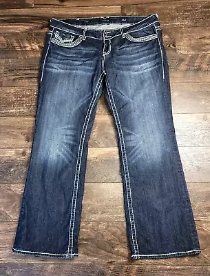 Vigoss The Chelsea Slim Boot Women's Thick Stitch Denim Jeans Plus Size 24 • $29.99