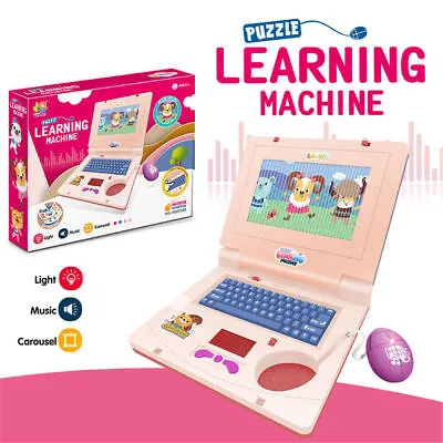 Simulation Laptop English Learning Kids Toys Music Computer Baby Educational Toy • £11.98
