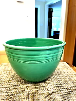 Vintage Fiesta Largest Nesting Green Mixing Bowl Inside Rings #6 • $49