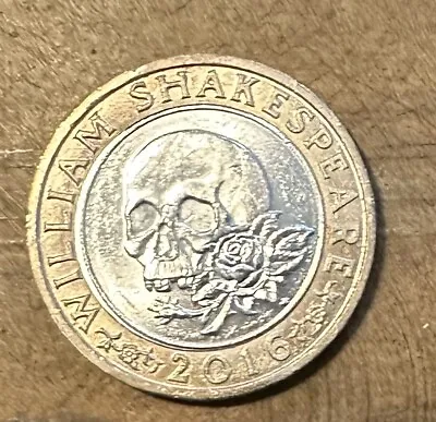 £2 • Buy Rare 2016 William Shakespeare Skull £2 Collectable Coin Circulated
