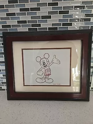 VTG Disney Mickey Mouse Custom Hand-Drawn Sketch By Disney Artist David Mitchell • £42.19