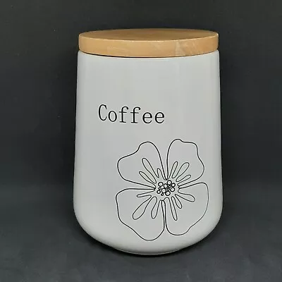 Hand Crafted DMD Coffee Canister David Mason Design Ceramic & Wooden Replacement • £6.99