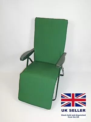 Cushion / Pad For Garden Sun Lounger / Relaxer Adj Recliner Chair-replacement • £19.99