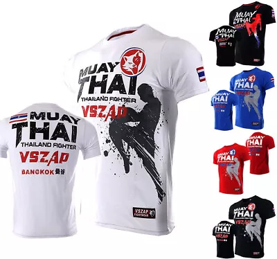 Mens T-Shirt Graphic Print Muay Thai Design Tee Top - Quick Dry - XS-6XL • $25.59