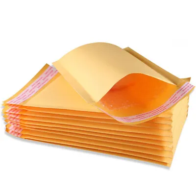 All Size Kraft Poly Bubble Mailers Padded Shipping Mailing Envelopes Bags   • $14.95