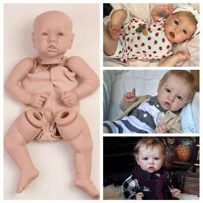 Lifelike Reborn Doll Kit DIY Baby Doll Boy/Girl Full Limb Unpainted Newborn Kits • £19.99