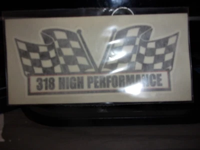 $5.55 • Buy 318 HIGH PERFORMANCE Engine AIR CLEANER DECAL Fits Chrysler MOPAR
