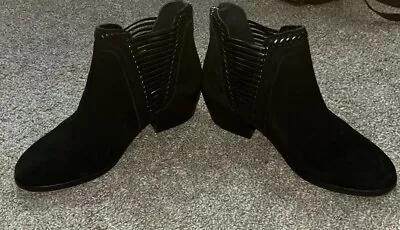 Vince Camuto Black Ankle Boots. Back Zipper Booties Women's Size 6 Braided • $15