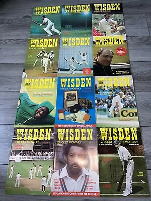 £12.99 • Buy WISDEN CRICKET MONTHLY Jan 80 - Dec 80 MAGAZINES Complete Year Collection X 12