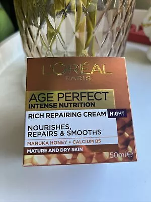 Loreal Paris Age Perfect Intense Nutrition Rich Repairing Night Cream 50ml • £27.16