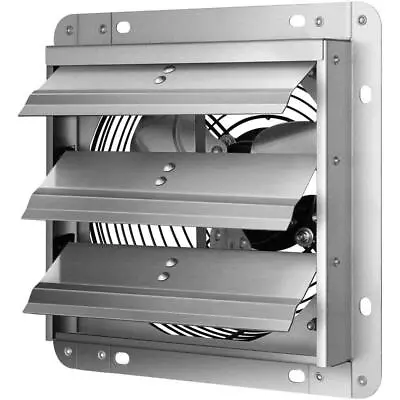 Tidoin Shutter Exhaust Fan 14  Aluminum Electric Powered Gable Mount Silver • $121.61