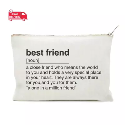 Best Friend Gift Toiletry Bag For Best Friend Friend Definition Cosmetic Bag • $27.69