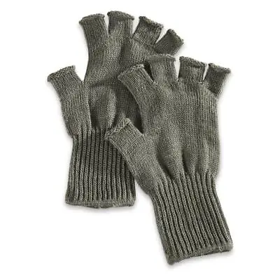 Genuine US Military Issue Fingerless GlovesGI Glove Liners Ski Winter Gloves • $12.99