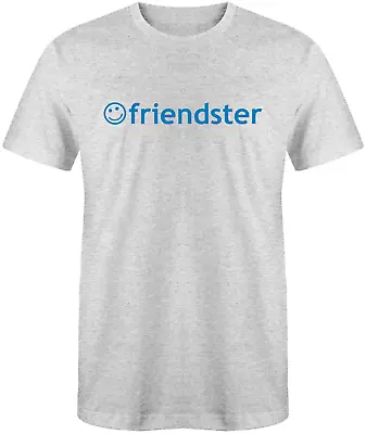 Friendster Vintage Social Media Light Grey 50/50 T-Shirt - Sizes S-XL • $14.99