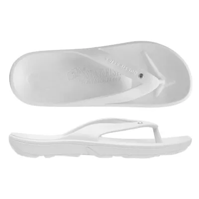 Aussie Soles Starfish 2.0 Arch Support Thongs - White With Diamante • $41