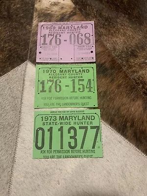 Vintage Maryland Hunting Licenses • $14.99