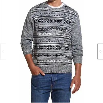 Weatherproof One Pullover Mock Neck Holiday Christmas (M Grey) NWT • $17.14