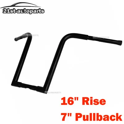 For 01-13 Kawasaki Vulcan 800 900 Custom Black Frisco Ape Rise 16  Handle Bar • $105.91