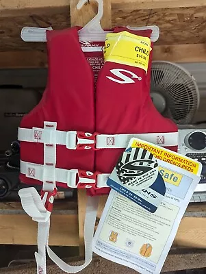 Stearns US Coast Guard Approved Life Jacket Vest - Red. ForChild 30 - 50lbs • $8