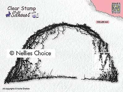 £4.75 • Buy Nellie Snellen NELLIE'S CHOICE Silhouet SILHOUETTE Clear Stamps SIL Flowers Bird