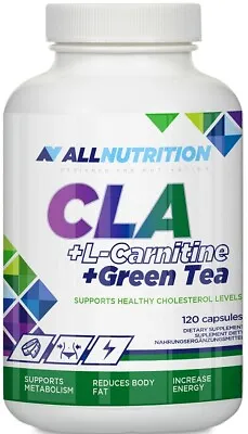 ALLNUTRITION CLA + L-Carnitine + Green Tea Fat Burners + Energy Booster 120 Caps • £20.99