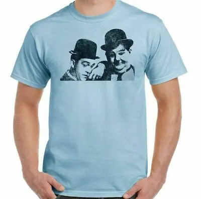 Laurel And Hardy T-Shirt Mens Dick & Doof Funny Comedy Retro Unisex Top Tee • £8.99