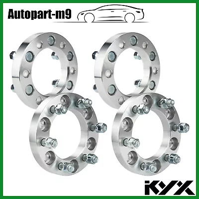 4Pcs 1“ 6x5.5 Wheel Spacers For CHEVY GMC Silverado Tahoe Yukon Sierra M14x1.5 • $61.74