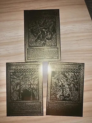 Egyptian Gods Set - Metal Yugioh Cards Gold • £26.99