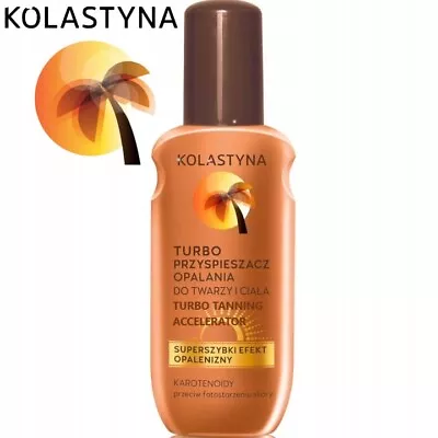 KOLASTYNA TURBO SUN TAN ACCELERATOR PRZYSPIESZACZ OPALANIA SPRAY  150ml • £11.95