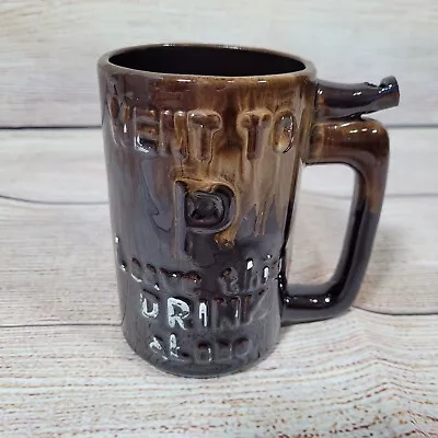 Vintage Whistle Mug  Went To P Leave This DRINK Alone    Wet Your Whistle  • $6