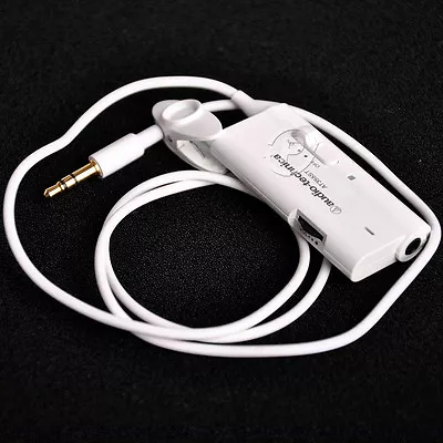 Genuine Audio-Technica Headphones Extension Cable Volume Control IPhone Adapter • $8.99