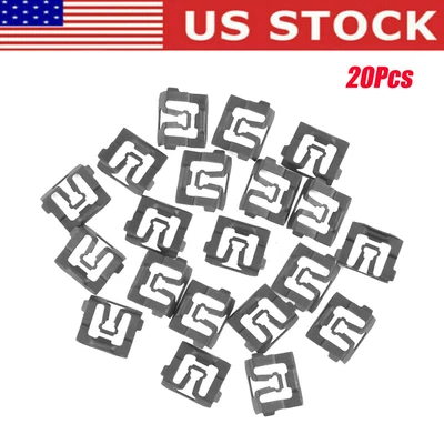 $8.49 • Buy 20PCS Windshield Rear Window Molding Trim Clips For 64-93 Ford C5ZZ6543413-B US