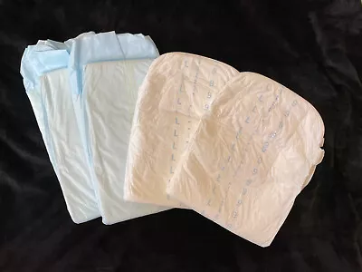 4 Vintage Attends Plastic-Backed Adult Diapers From The 90s Size Large • $25