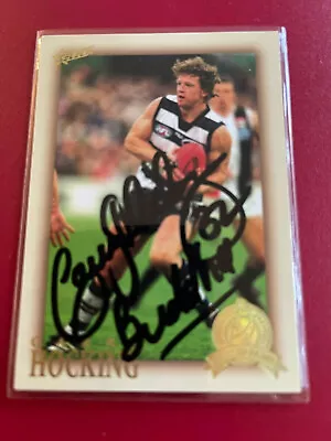 $150 • Buy 2012 AFL Select Trading Card Hall Of Fame Geelong Garry Hocking Signed HFLE194