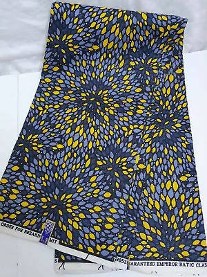 £5.99 • Buy African Kente Ankara Print Fabric Ghanian Suprem Wax Bright & Colourful Per Yard