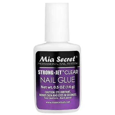 Mia Secret Strong-Jet Brush On Clear Nail Glue 335 - Made In USA • $9.49