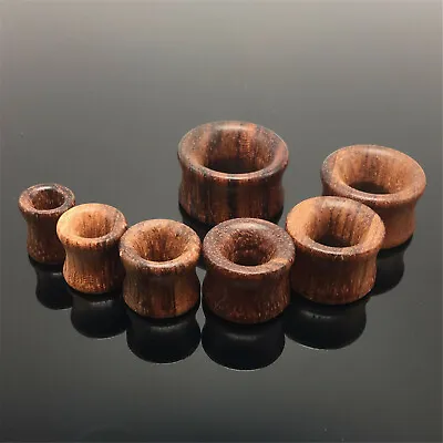 Natural Wood Made Round Ear Plugs Tunnel Piercing Gauges Ear Expander 6mm-20mm • £4.42