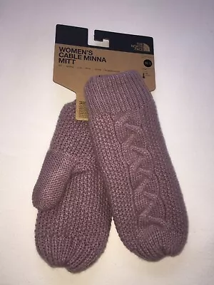 $39.99 • Buy The North Face Women Minna Cable Knit Mittens Twilight Mauve Medium Large NWT