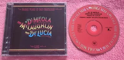 AL DI MEOLA JOHN McLAUGHLIN PACO DE LUCIA - FRIDAY NIGHT IN SAN FRANCISCO CD EX  • £1.99