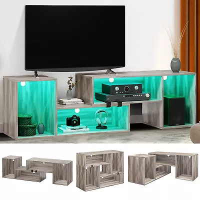 TV Stand With LED Lights For 60/65/70/75 Inch TV Console Entertainment Center • $108.99