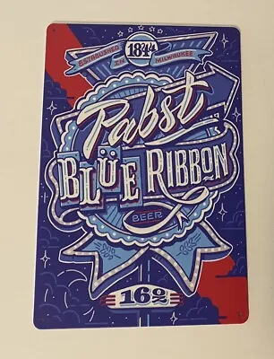 Pabst Blue Ribbon Sign PBR - Metal / Tin Sign - Since 1844 - Aluminum • $8.49