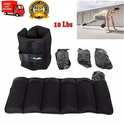 10 Lbs Adjustable Arm Leg Weights Wrist Ankle Exercise Gym Workout Training • $22.97